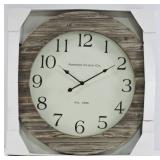 Addison Clock Co. Oversized Rustic Wall Clock