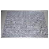 Large Blue & Ivory Geometric Flatweave Area Rug