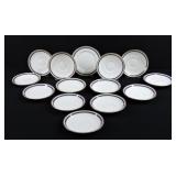 Aynsley Blue Orient Bone China ï¿½ 14 Pcs
