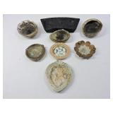 Vintage Souvenir & Shell Ashtrays ï¿½ 7 Pc