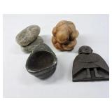 Todd Longboat Signed Soapstone & Carvings