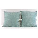 Aqua Velvet-Style Decorative Throw Pillows ï¿½ 22'
