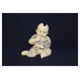 Japanese Carved & Polychrome Figural Okimono