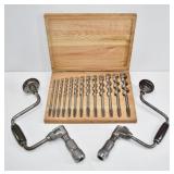 Vintage Brace Drills & Acra-Bore Auger Bit Set