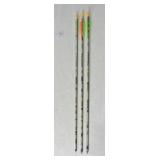 3 Easton XX75 Camo Hunter Aluminum Hunting Arrows