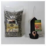 Metal Bird Feeder &10 lbs of Bird Seed