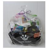 An Assortment of Cat Treats and Toys