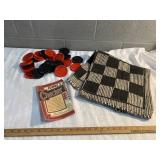Checkers rug game