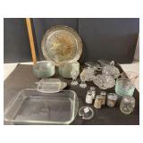 Glass & Crystal lot- see pictures