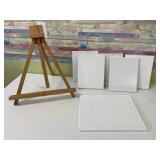 Canvas and table easel