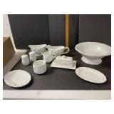 Lot of white dishes