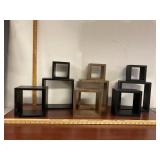 Lot of hanging cube shelves-see pictures