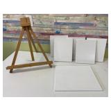 Canvas and table easel
