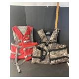2 Adult life jackets- see pictures