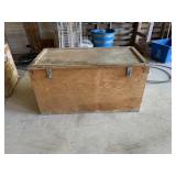 Homemade wooden storage box-felt lined-40x20x21ï¿½