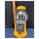 Yellow Metal Gumball Machine