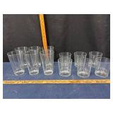 Ribbed Glass Tumblers