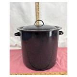 Black Speckled Enamel Stockpot