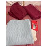 Bedding and Omron Massager