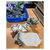 Aquarium Decor with Rocks and Plants