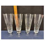Crystal Pinwheel Pilsner Glasses Set