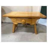 Small Wooden Table With Drawer