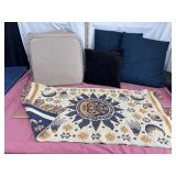 Chair Cushions, Pillows, and Tapestry