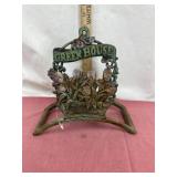 Cast Iron Greenhouse Doorstop