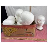 Styrofoam Mannequin Heads