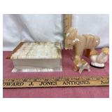 Alabaster Group with Box and Figures