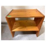 Wooden Two-Shelf Storage Unit