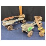 Vintage rollerskates with key