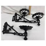 Black Metal Wall Mount Hooks