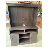 Dark wood colour Entertainment Center
