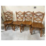 Four Wooden Dining Chairs