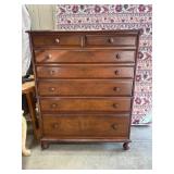 Wooden Six-Drawer Chest of Drawers