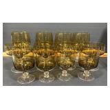 Amber stemware-12