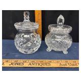 Small Cut Glass Candy Jars