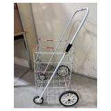 Metal Wire Rolling Cart With Handle