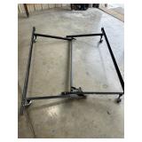 Adjustable Metal Bed Frame on Wheels