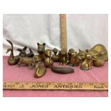 Brass and Metal Animal Figurines