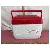 Rubbermaid Red and White Cooler