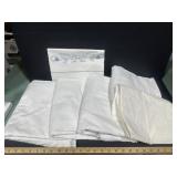 3 Double flat sheets/1 twin & 2 pillow cases