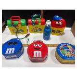 M&Mï¿½s Collectible Tins and Bottle