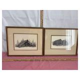 Framed Barn Sketches
