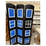 Black 3-Panel Decorative Screen