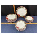 Sunflower China Holiday Dish Set