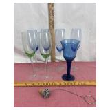 Colored Glasses and Bottle Stopper