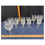 Etched Glass Stemware