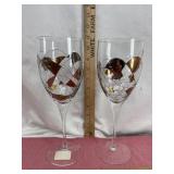 Extra Large Mosaic Wine Glasses